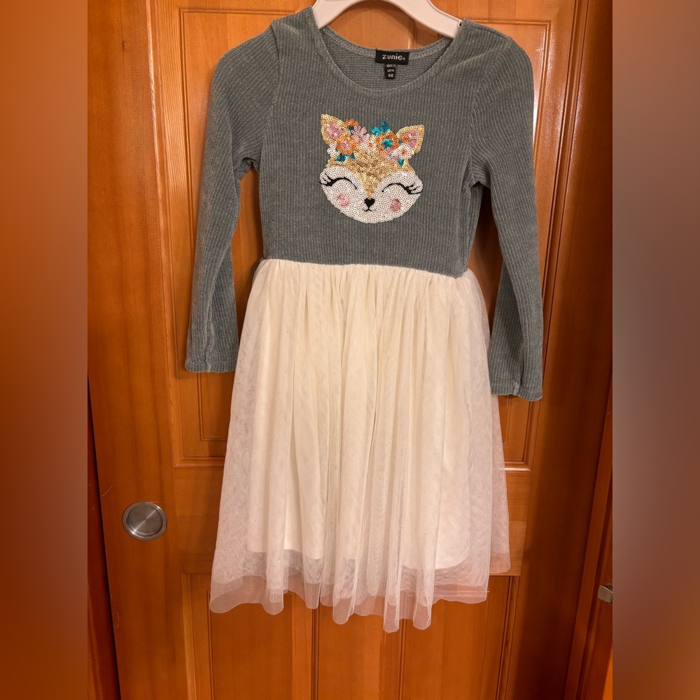 Used once. Fancy girl dress. Good for holidays.